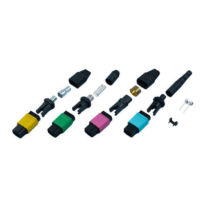 Harga yang bagus Konektor MPO presisi tinggi yang bisa dipertukarkan 2,0mm Rare Ribbon Boot Agua 125um on line