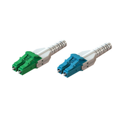Normal LC Serat Optik Konektor Majelis Uniboot 2.0 Beige Untuk Data Center
