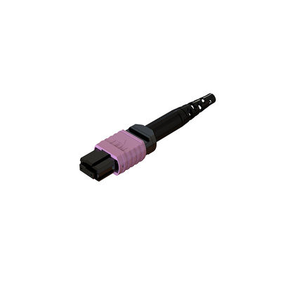 12 / 16 / 24 Core MPO Fiber Connector 3.0 60mm Pria Wanita RoHS Certified