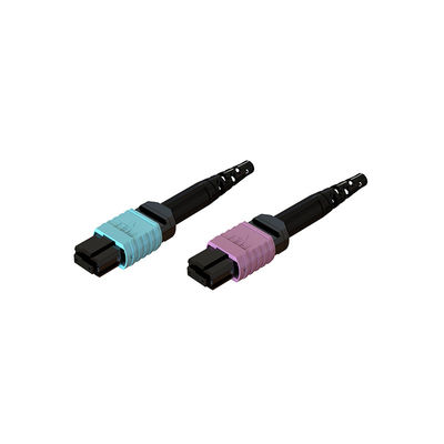 Harga yang bagus Fleksibel MPO Fiber Optic Connector 3.0 60mm 16 Core Untuk Transmisi Optik Paralel on line