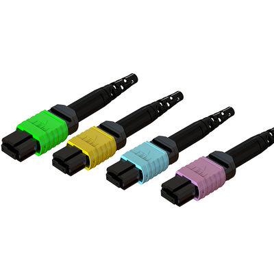 Harga yang bagus Stabilitas Suhu Tinggi MPO Fiber Patch Cord Connector Untuk Komunikasi Serat on line