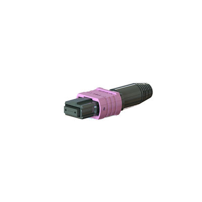Harga yang bagus Plastik Injeksi MPO Fiber Optic Connector Ukuran Mini Untuk Komunikasi Serat on line