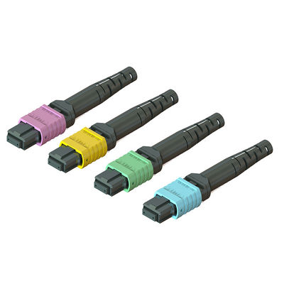 Harga yang bagus Quick Connect MPO Fiber Optic Connector 3.5 60mm 12 16 24 Inti Dengan APC UPC on line