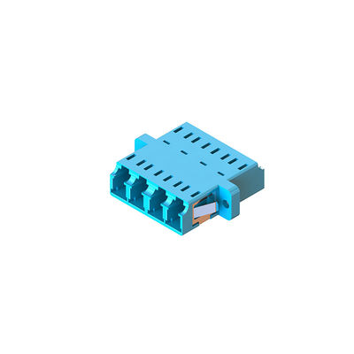 kualitas D4 Adaptor tipe serat optik LC dengan flange dalam multi warna dan mudah dipakai pabrik