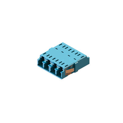Harga yang bagus 4 Multimode LC Fiber Optic Adapter Mengurangi Fiber Optic Couplers Untuk CATV / FTTX on line