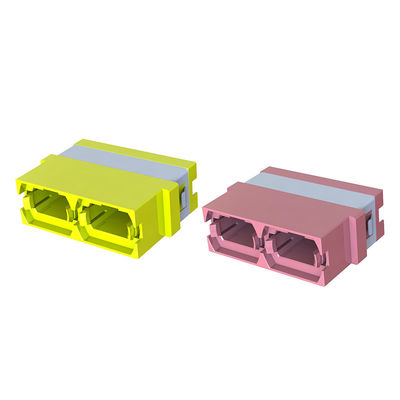 Adaptor Serat Optik MPO Duplex Presisi Tinggi Untuk Komponen Sambungan Kabel Serat