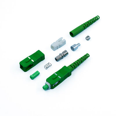 Single Mode Fiber Optic SC Optical Connector Dengan Toleransi Presisi Tinggi
