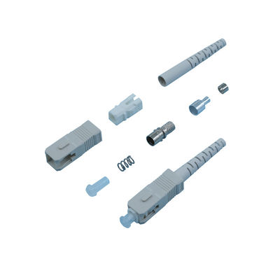 Set konektor serat optik SC pria wanita Konektor kabel optik