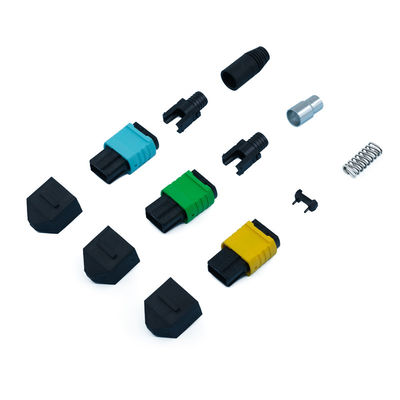 Harga yang bagus Male Female MPO Fiber Optic Connector 40G hingga 400G Jaringan Pigtail Fiber Connector on line