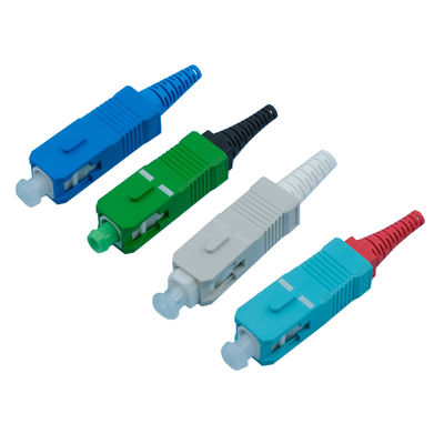 Harga yang bagus Push Pull Type SC APC Fiber Connector Fiber Optic Jumper Connectors Mudah untuk ditangani on line
