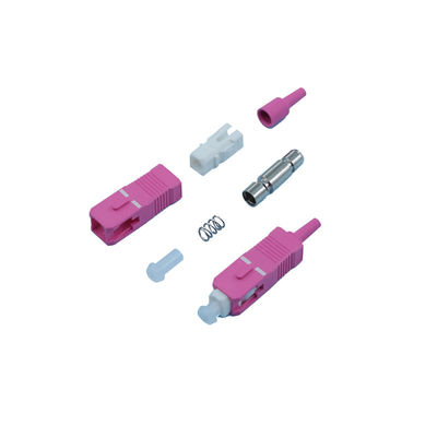 kualitas Konektor Serat Optik SC 3.0MM Dengan Kit Konektor Serat Optik Dan Adaptor pabrik