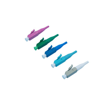LC simplex APC/PC Fiber Optic Connector Kompatibel Dengan Plastik Stopper
