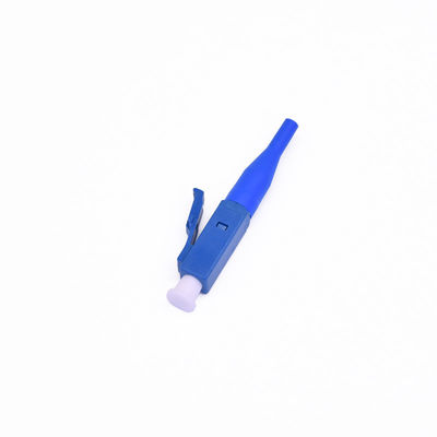 Agua Blue Boot Color LC APC Fiber Optic Quick Connector dalam 0,9mm dan 2,0mm untuk Ketahanan Tinggi
