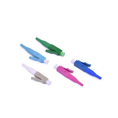 Konektor Fiber LC 0.9mm semua plastik dalam PEI simplex duplex untuk FTTH dengan kerugian rendah