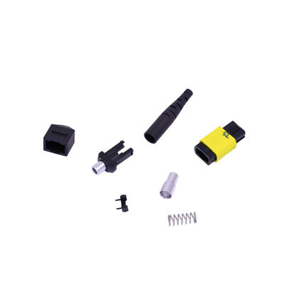 3.6mm MTP MPO Connector Fiber Kits Pria/Wanita Dengan MT Ferrule Om3 Warna yang Berbeda